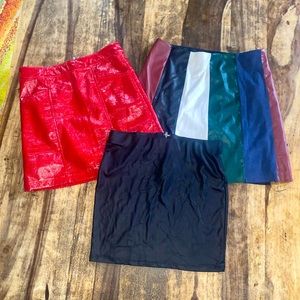 Pack of 3 cute mini skirts! Sizes ranging from small to medium. Great condition